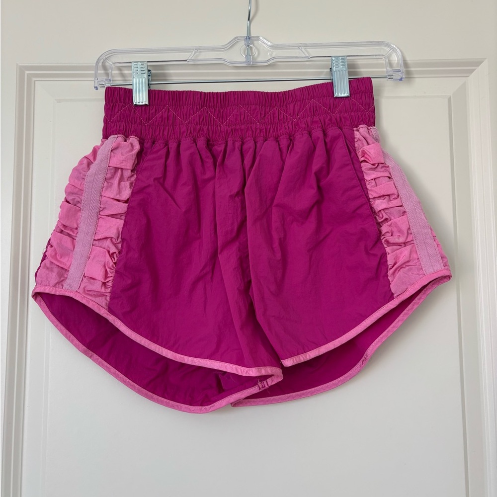 Triple Threads Check It Out Athletic Shorts - Medium fuchsia